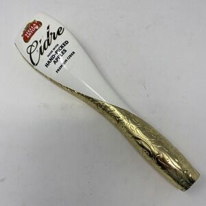 Stella Artois Cidre Beer Tap Handle Gold Filigree White Premium Cider Bar Decor
